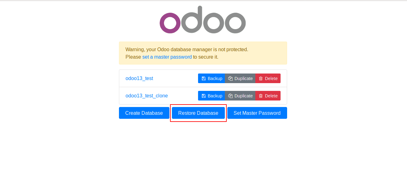 restore-database-odoo-13-cybrosys