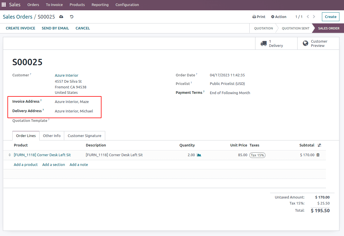 Significance of Configuring Multiple address in Odoo 16 Contatcts-cybrosys