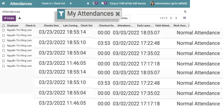 Sync Employee Attendance data - CBMS Attendance