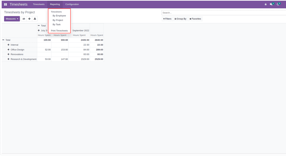 Timesheet PDF Report App in Odoo 16-cybrosys