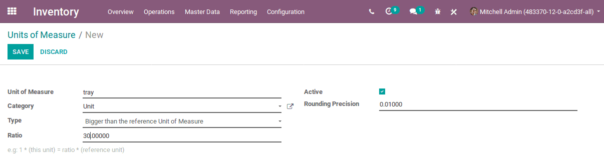 unit of measures in odoo v12