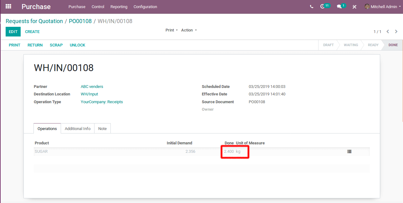 unit of measures in odoo v12