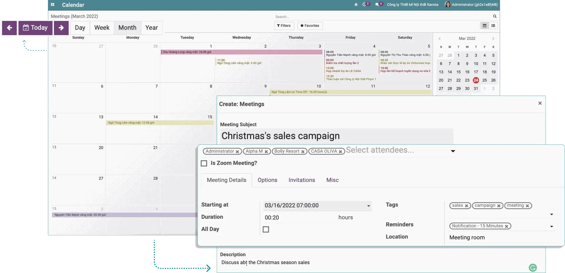 Schedule Management - CBMS E-Office