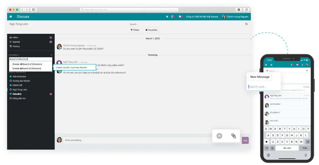 Business Social Network - CBMS E-Office