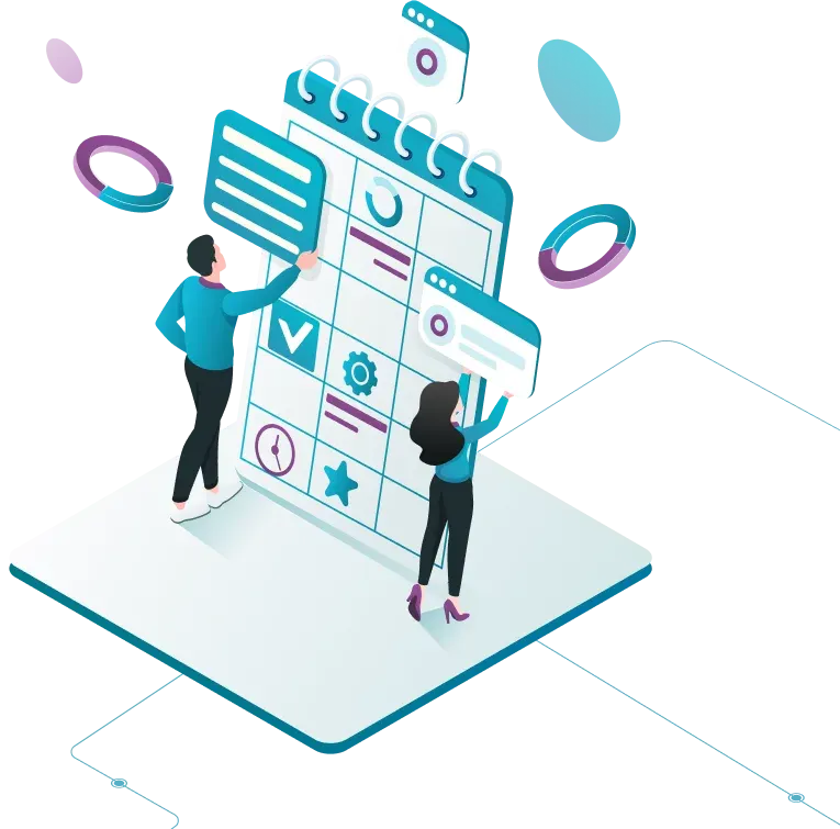 CBMS calendar software illustration