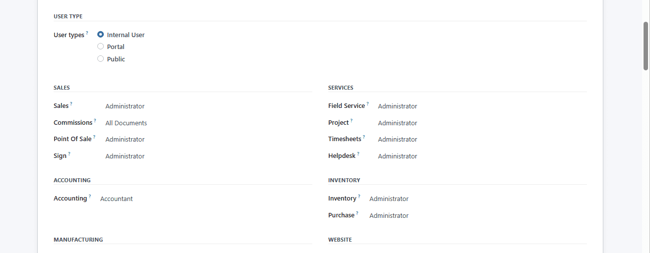 What Are the Access Rights Available in the Odoo 16 CRM-cybrosys