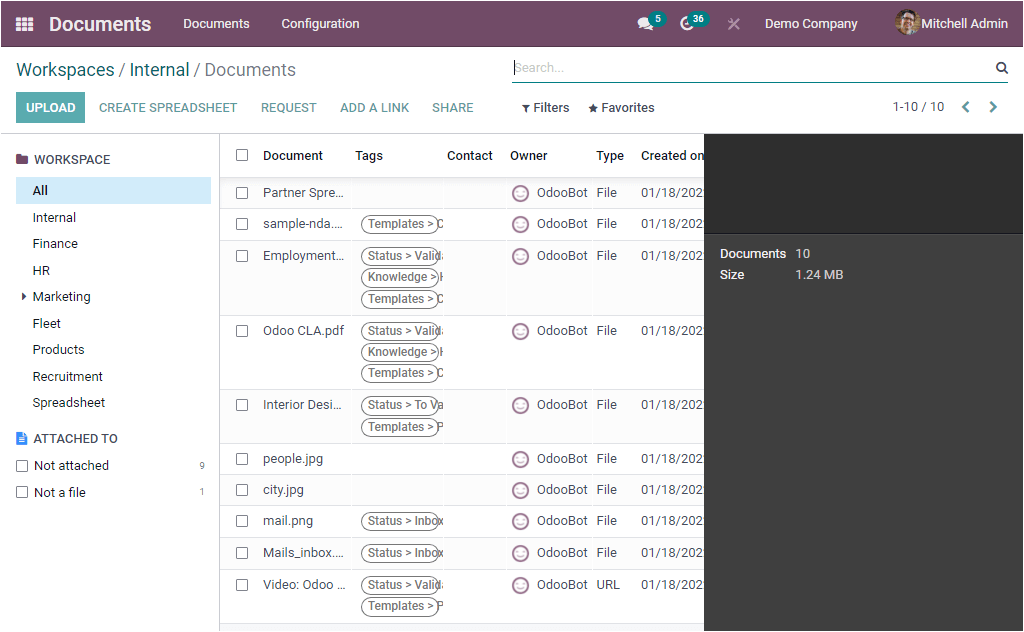 what-are-the-configuration-options-of-odoo-15-document-module