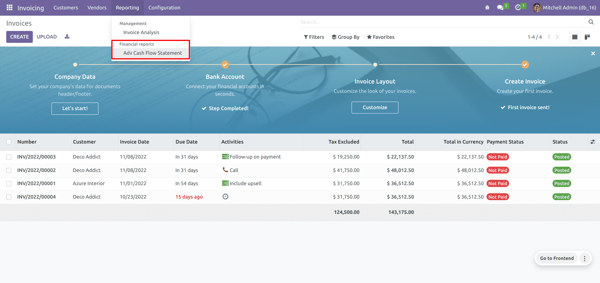 What is Advanced Cash Flow Statements in Odoo 16-cybrosys