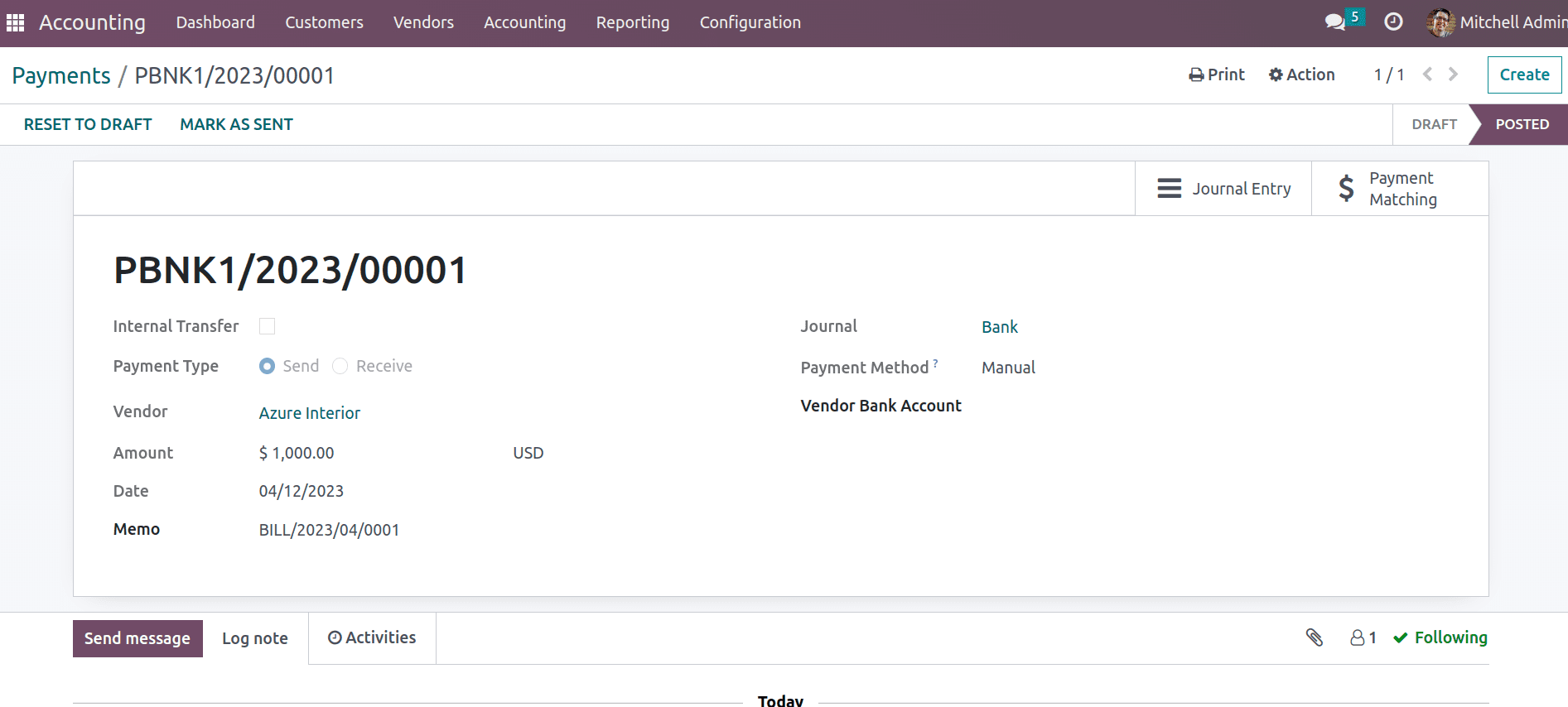 What is Cash Flow Statement in Odoo 16 Accounting