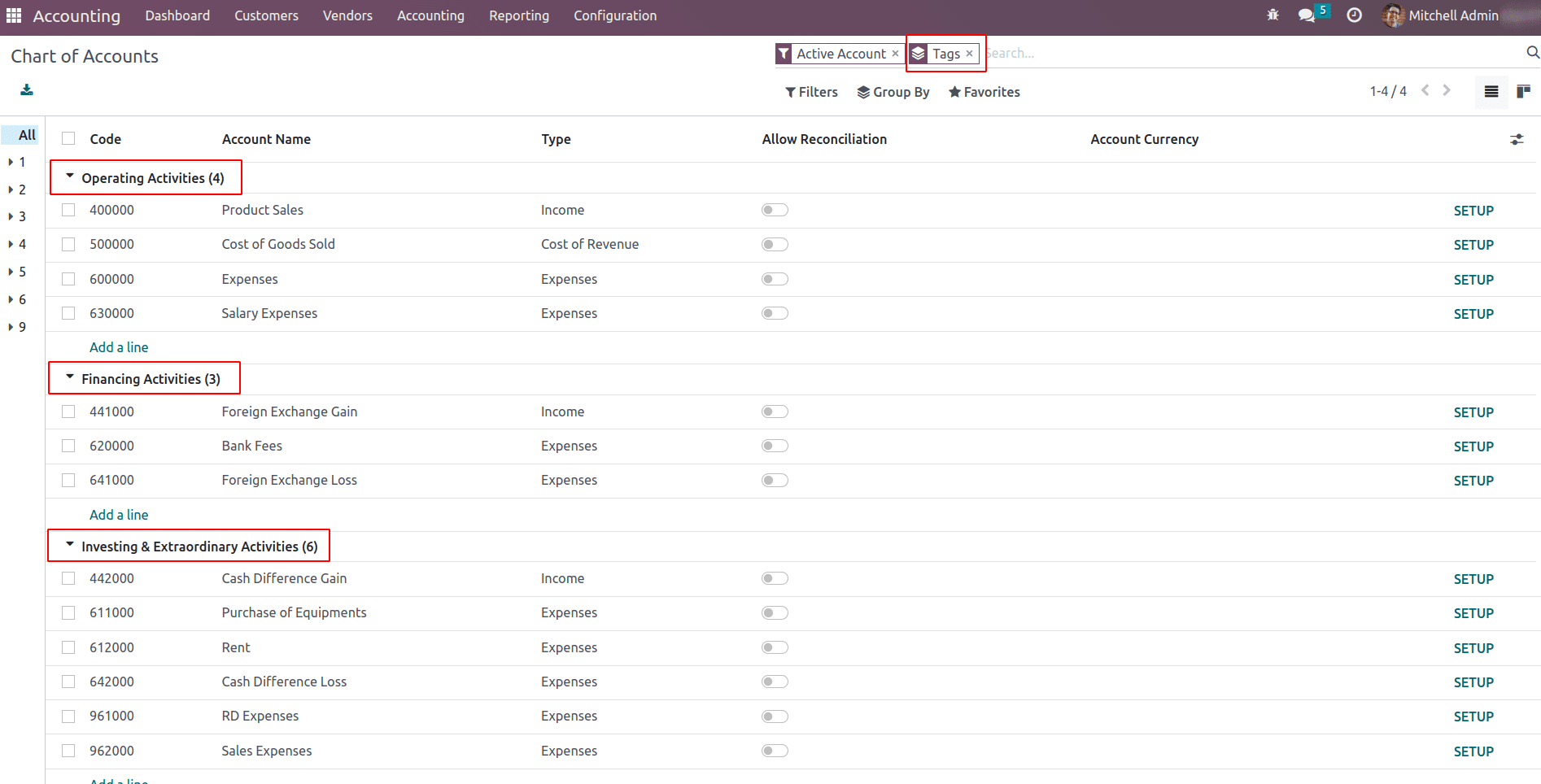 What is Cash Flow Statement in Odoo 16 Accounting