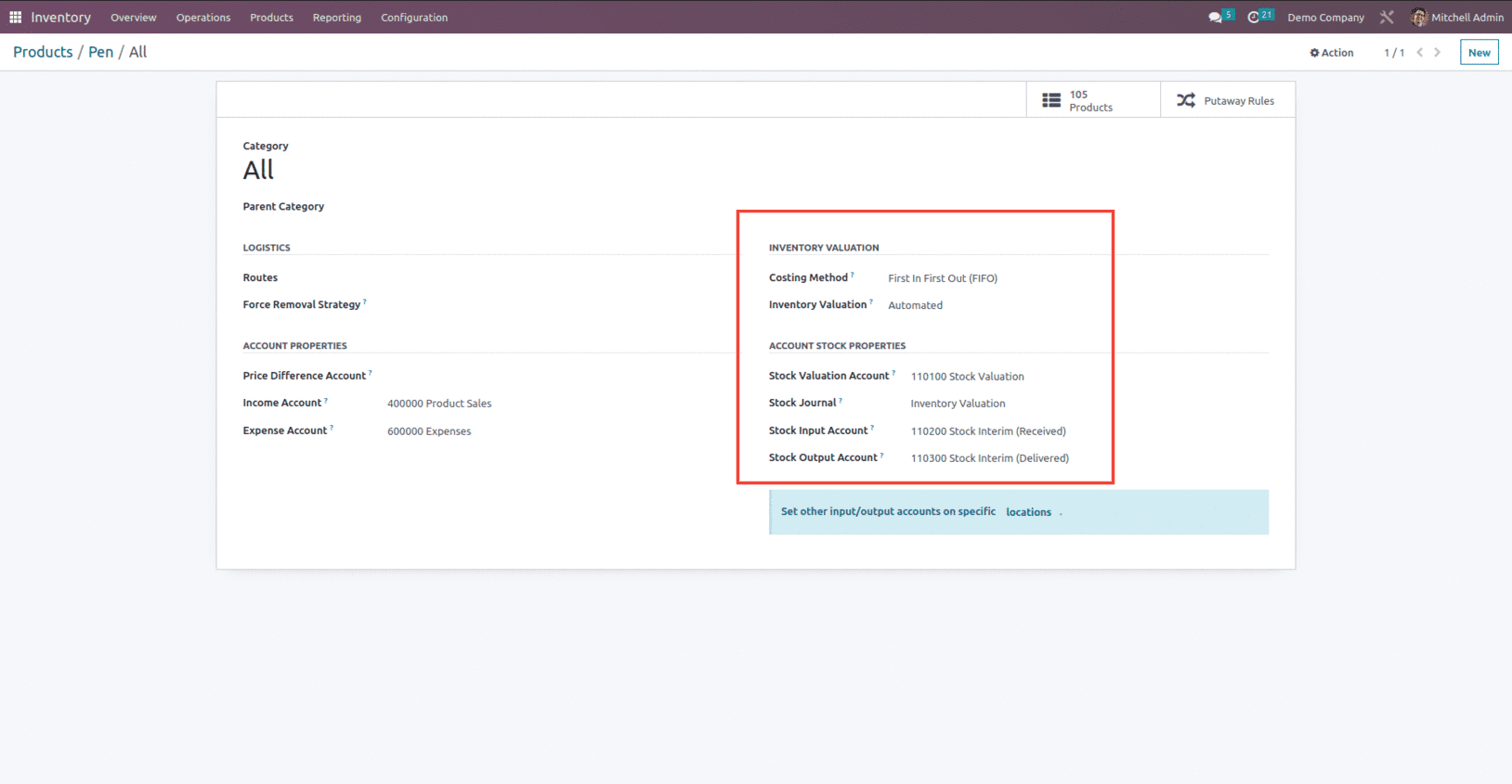 What is Inventory Valuation in Odoo 16 Inventory Module-cybrosys