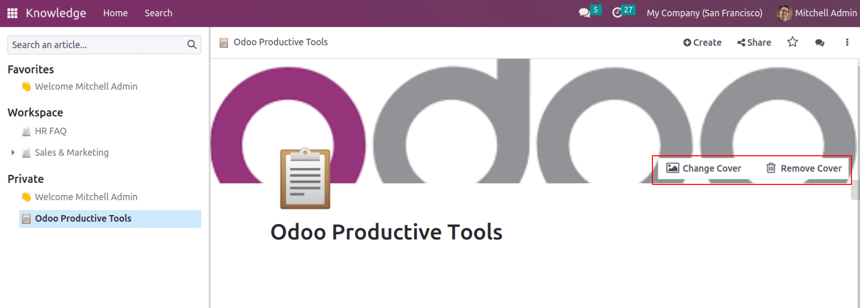 What Is Knowledge Module In Odoo 16-cybrosys