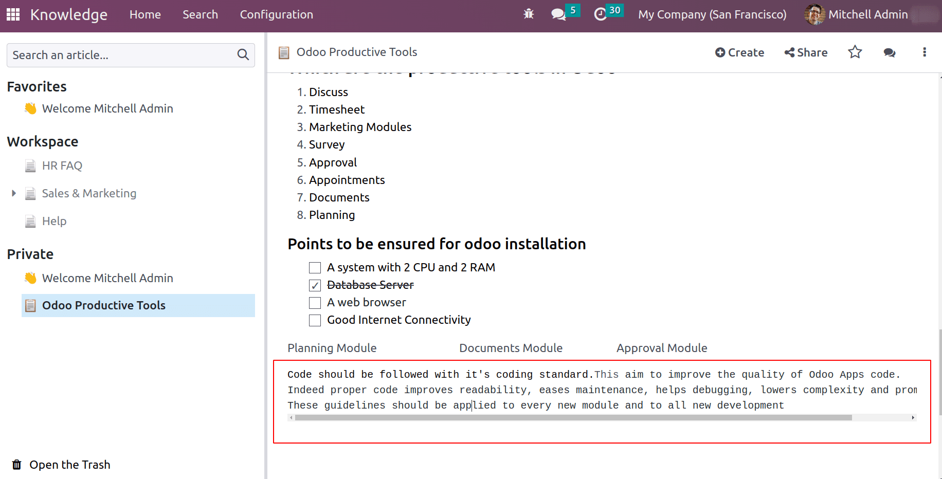 What Is Knowledge Module In Odoo 16-cybrosys