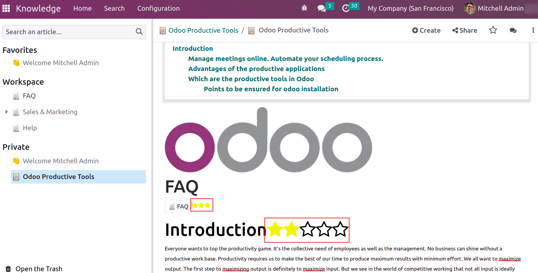 What Is Knowledge Module In Odoo 16-cybrosys