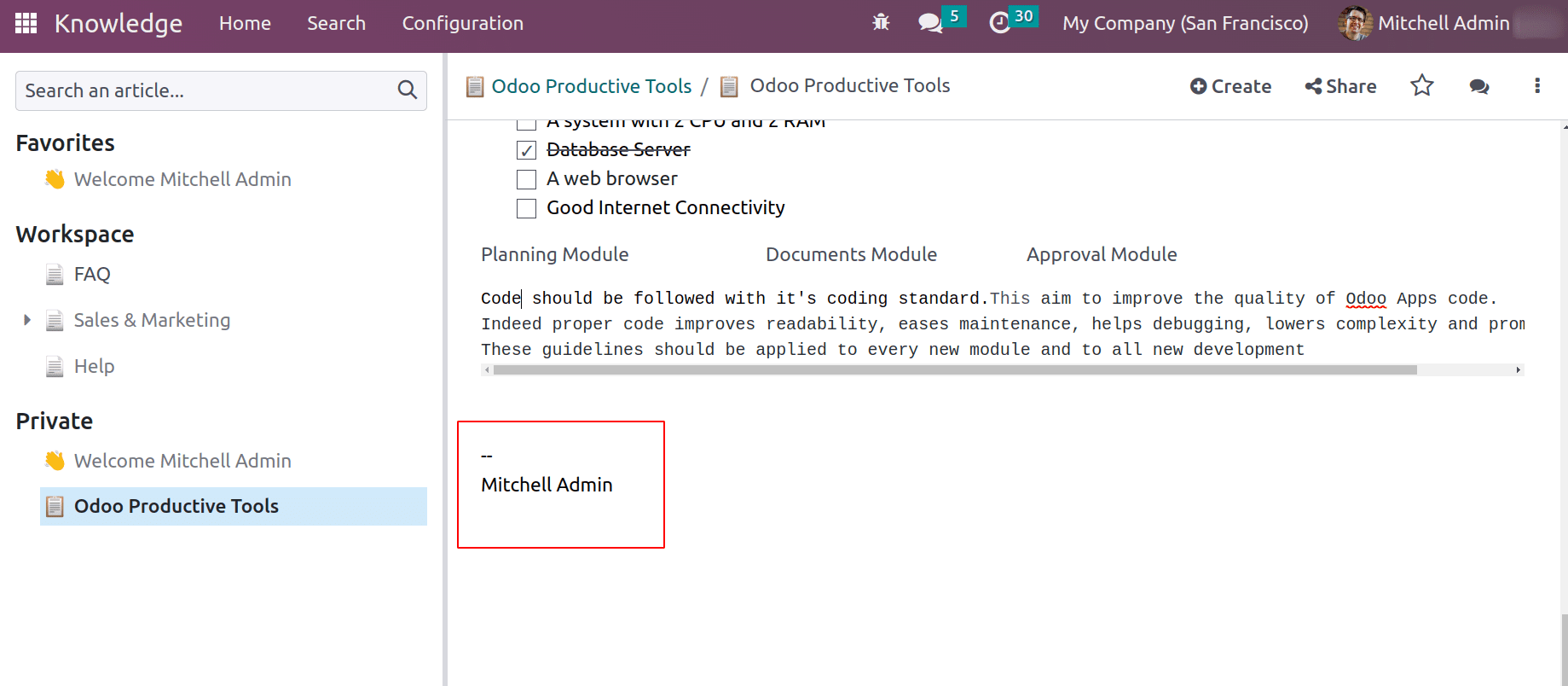 What Is Knowledge Module In Odoo 16-cybrosys