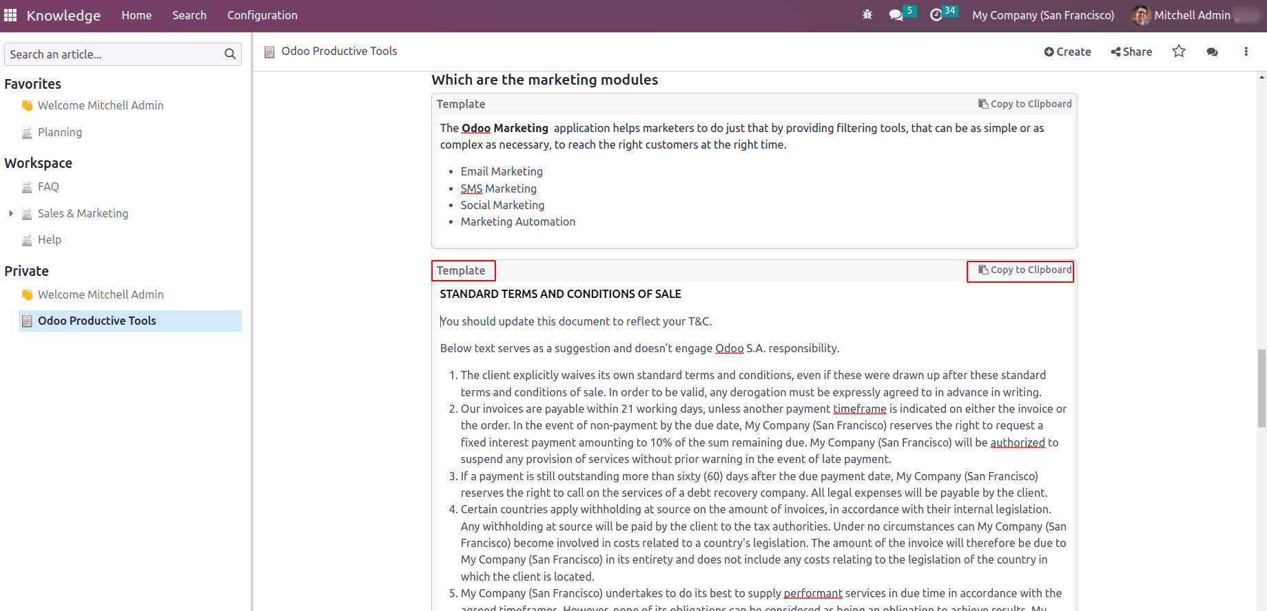 What Is Knowledge Module In Odoo 16-cybrosys