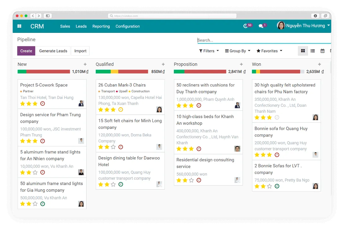Comprehensive Sales Pipeline Management - CBMS CRM software