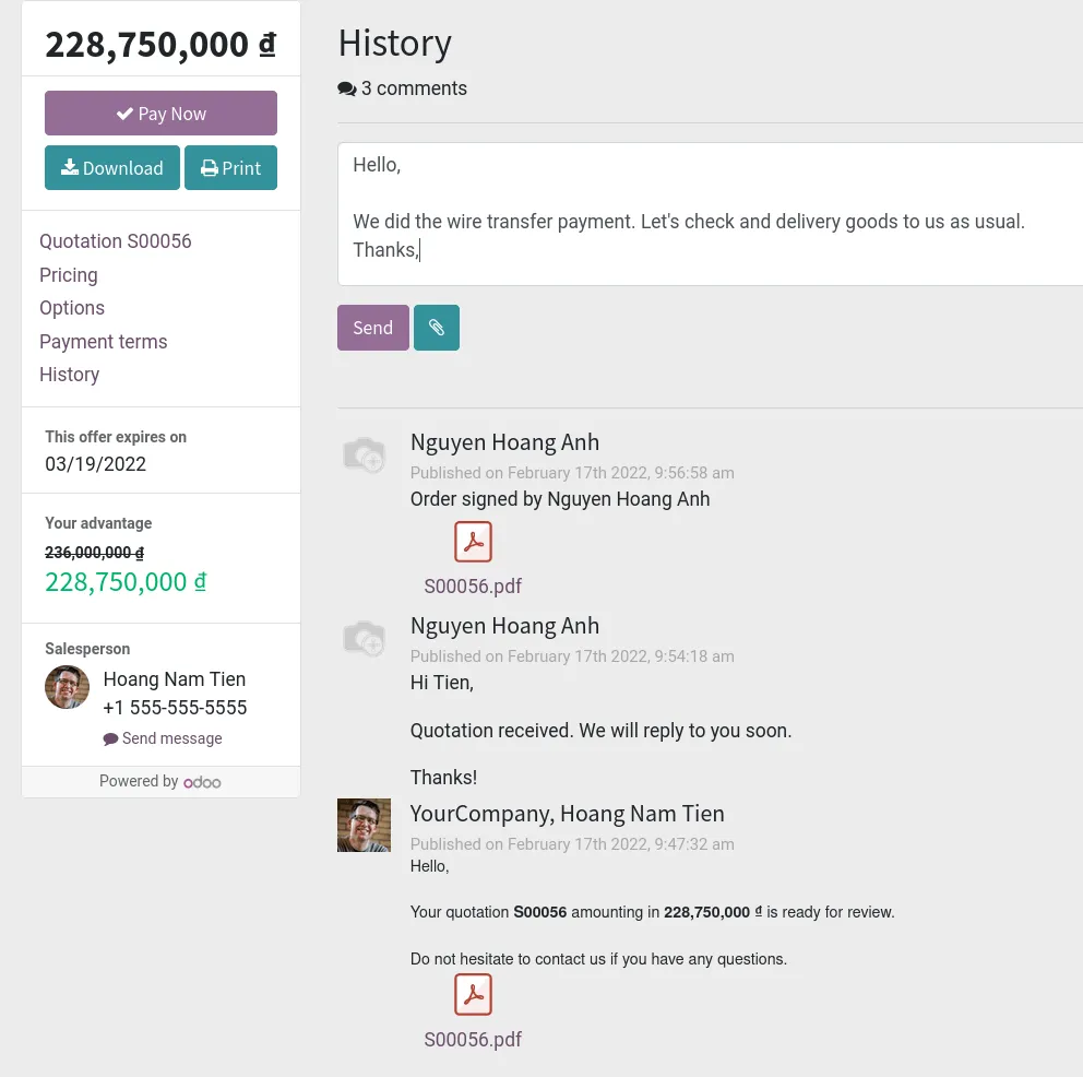 Respond directly on portal view Respond directly on portal view