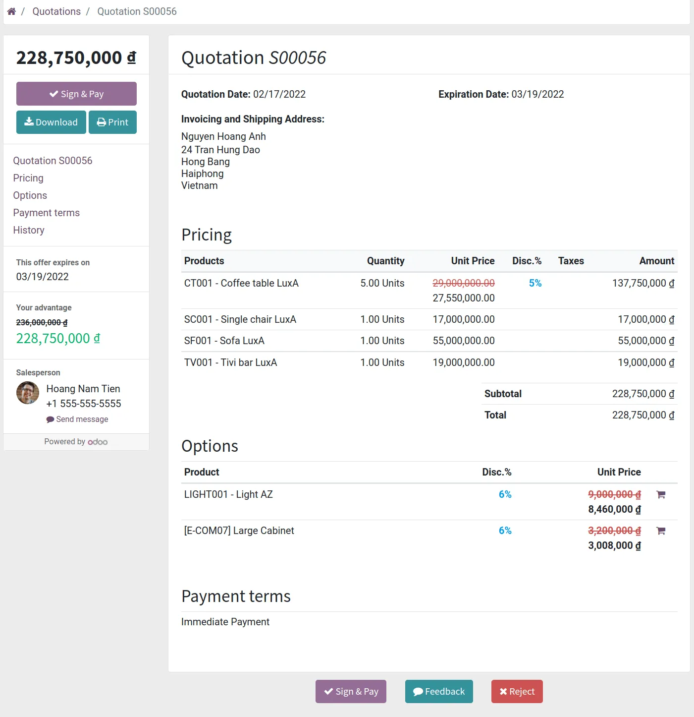 Quotations viewed on portals by CBMS Sales