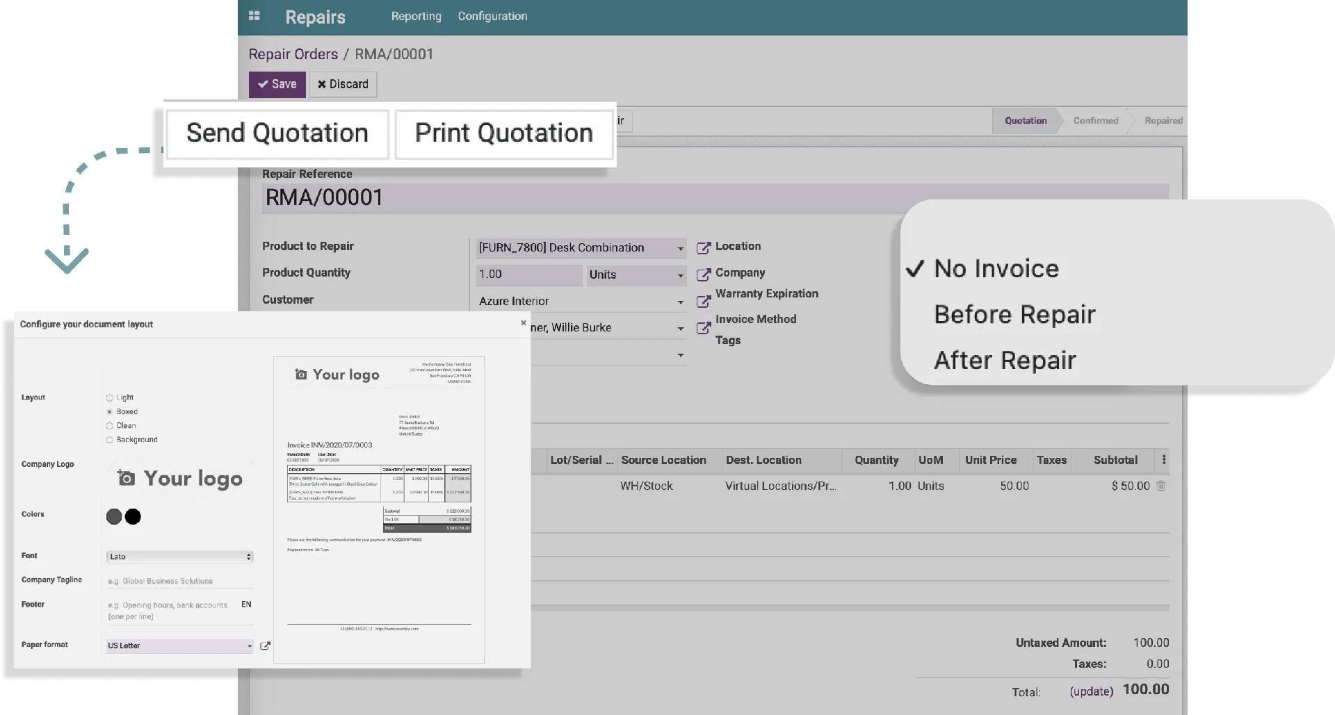 Expense management - Repair CBMS