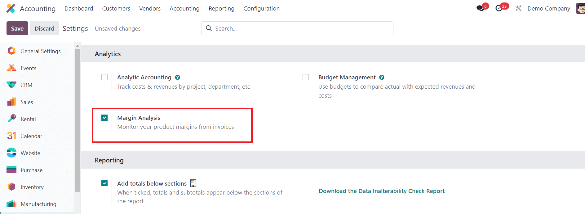 An Overview of Invoice & Product Margin Analysis in Odoo 17 Accounting-cybrosys