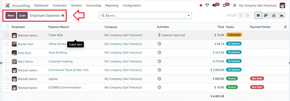 How to Manage Employee Expenses in Odoo 17 Accounting-cybrosys